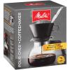 Melitta Pour-Over Coffee Brewer W/ Glass Carafe, Holds 6 - 6 Oz Cups, Black view 1