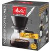 Melitta Pour-Over Coffee Brewer W/ Glass Carafe, Holds 6 - 6 Oz Cups, Black view 3