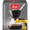 Melitta Pour-Over Coffee Brewer W/ Glass Carafe, Holds 6 - 6 Oz Cups, Black view 4