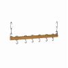 Concept Housewares Hanging Pot Rack, 36 inch, Natural view 1