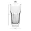 Libbey Gibraltar Thick Drinking Glasses, 22-ounce, Tall Tempered Cocktail Drinking Cup Set for Parties and Everyday Use view 3