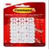 Command Small Decorating Clips, White, 20-Clips, 24-Strips, Decorate Damage-Free view 1