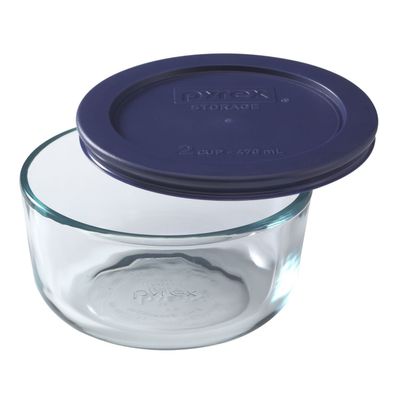 Pyrex Simply Store 2-Cup Round Glass Food Storage Dish