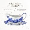 Spode Blue Italian 9 Oz Gravy Boat and Saucer, Earthenware Sauce Boat with Large Handle, Classic Countryside Design, Perfect for Gravy, Sauces, Salad Dressings, Dishwasher & Microwave Safe view 4