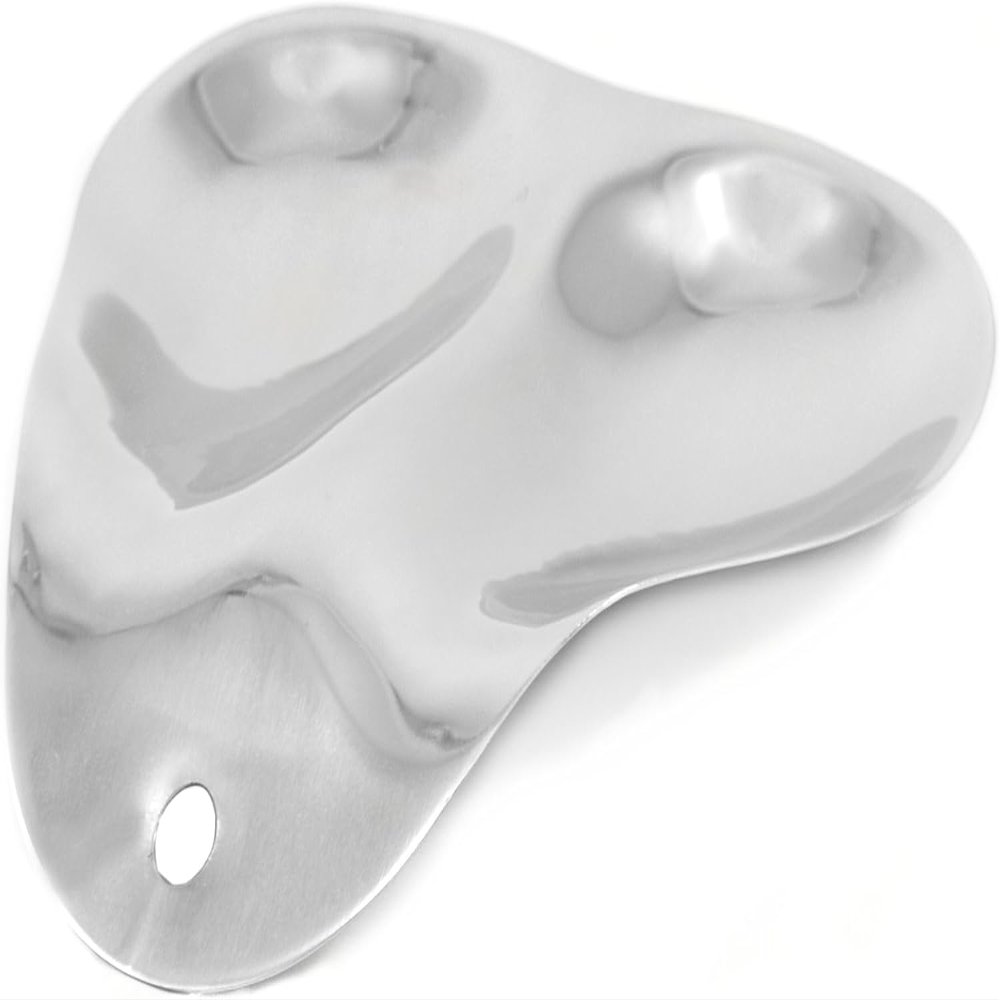 RSVP Stainless Steel Double Spoon Rest. 7"