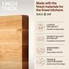 John Boos Chop-N-Slice Series Square Wooden Maple Cutting Board 10x10  1 Thick, 4-lb Reversible Butcher Block with Eased Corners & Edge-Grain  Made in the USA view 3