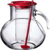 Bormioli Rocco Kufra Jug with Ice Container, Red Lid, 72 3/4 Ounce view 1