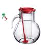 Bormioli Rocco Kufra Jug with Ice Container, Red Lid, 72 3/4 Ounce view 4