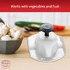 Borner Safety Food Holder - Finger Anti-Cut Protectors for Vegetable or Fruit Grater, Food Slicer Cutter, Cheese Grater, Kitchen Fruit & Vegetable Holder for Slicing, - One Size, White view 2