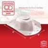 Borner Safety Food Holder - Finger Anti-Cut Protectors for Vegetable or Fruit Grater, Food Slicer Cutter, Cheese Grater, Kitchen Fruit & Vegetable Holder for Slicing, - One Size, White view 3