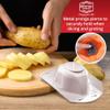 Borner Safety Food Holder - Finger Anti-Cut Protectors for Vegetable or Fruit Grater, Food Slicer Cutter, Cheese Grater, Kitchen Fruit & Vegetable Holder for Slicing, - One Size, White view 4