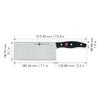 ZWILLING TWIN Signature Chinese Chef Knife, Chinese Cleaver Knife, 7-Inch, Stainless Steel, Black view 3