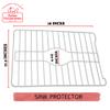 Better Houseware Sink Protectors for Kitchen Sink, Protective Metal Grid, 16x12.3x1 inches, White Kitchen Sink Mat to Shield Sink Base from Scratches, Rust-Resistant Coating, M view 3