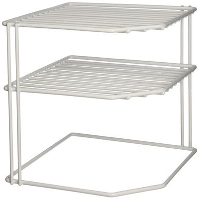 Grayline 40316, Corner Helper Shelf, White