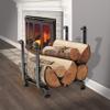 Enclume Hearth Log Rack, Hammered Steel view 2
