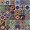 COLOR Y TRADICIN Mexican Tiles 4x4 Handpainted Hundred Pieces Assorted Designs view 1