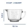 Anchor Hocking Batter Bowl, 2 Quart Glass Mixing Bowl view 3