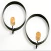 Norpro Nonstick Round Pancake Egg Rings, Set of 2,Black view 2