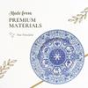 Spode Judaica Passover Seder Plate - 12 Inch Round Fine Porcelain Dish with Illustrated Seder Symbols - Blue & White Judaic Design Inspired by 1880's Manuscripts - Microwave & Dishwasher Safe view 4