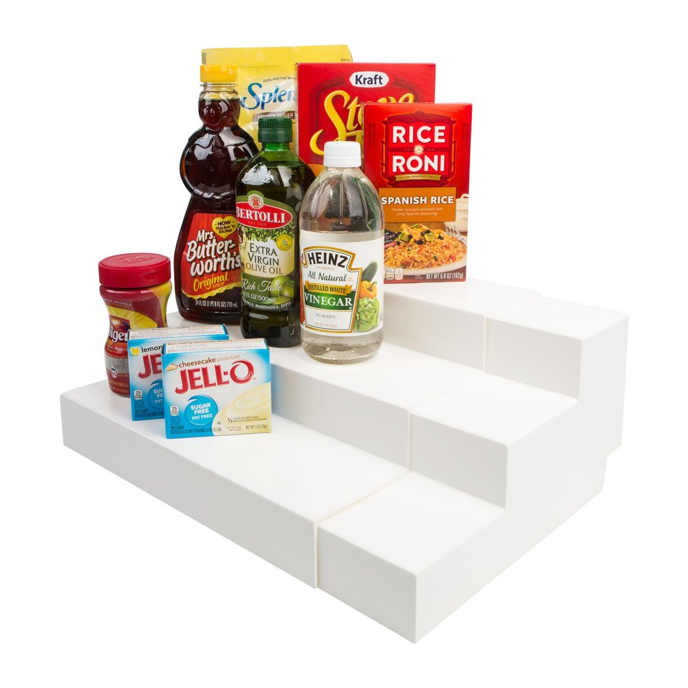 Dial Industries 3 Tier Adjustable Canned Goods Shelves for Kitchen Cabinet and Pantry Organization, Expand A Shelf, Mega