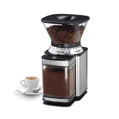 Cuisinart Coffee Grinder, Electric One-Touch Automatic Burr Coffee Grinder with 18-Position Grind Selector, Cup Size Selector for 4  18 Cups, DBM-8P1, Black Stainless