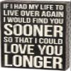 Primitives by Kathy 27283 Classic Box Sign, I Could Love You Longer view 1