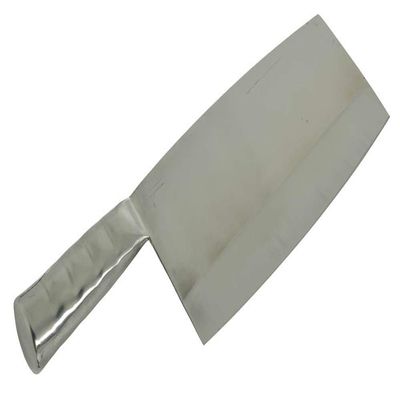 No. 1 Stainless Steel Cleaver with Stainless Steel Handle, 8-1/8 Inches (L) x 4.00 Inches(W) | Overall with Handle 12-1/4 Inches Long
