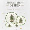 Spode Christmas Tree 4-Piece Dinnerware Setting - Fine Earthenware Holiday Tableware - Dishwasher & Microwave Safe, Festive Christmas Plates, Bowls, Mug - Holiday Dining Essentials view 3