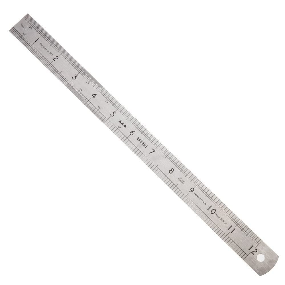 RABONE ! 64R 0-35-401 Precision Steel Rule 300 mm/12 Inch