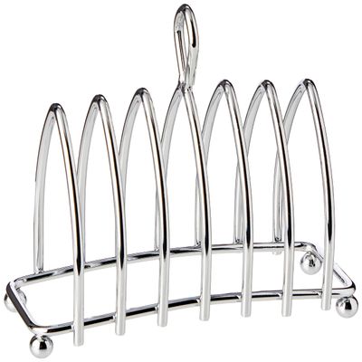 KitchenCraft KCTOAST 6 Slice Toast Rack with Chrome Plated Finish, Metal, 16 x 15 x 7 cm