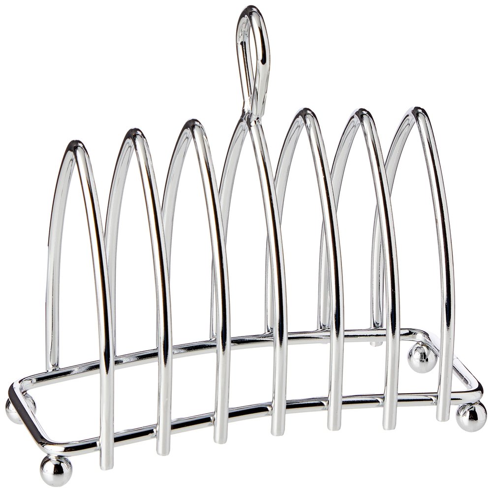 KitchenCraft KCTOAST 6 Slice Toast Rack with Chrome Plated Finish, Metal, 16 x 15 x 7 cm