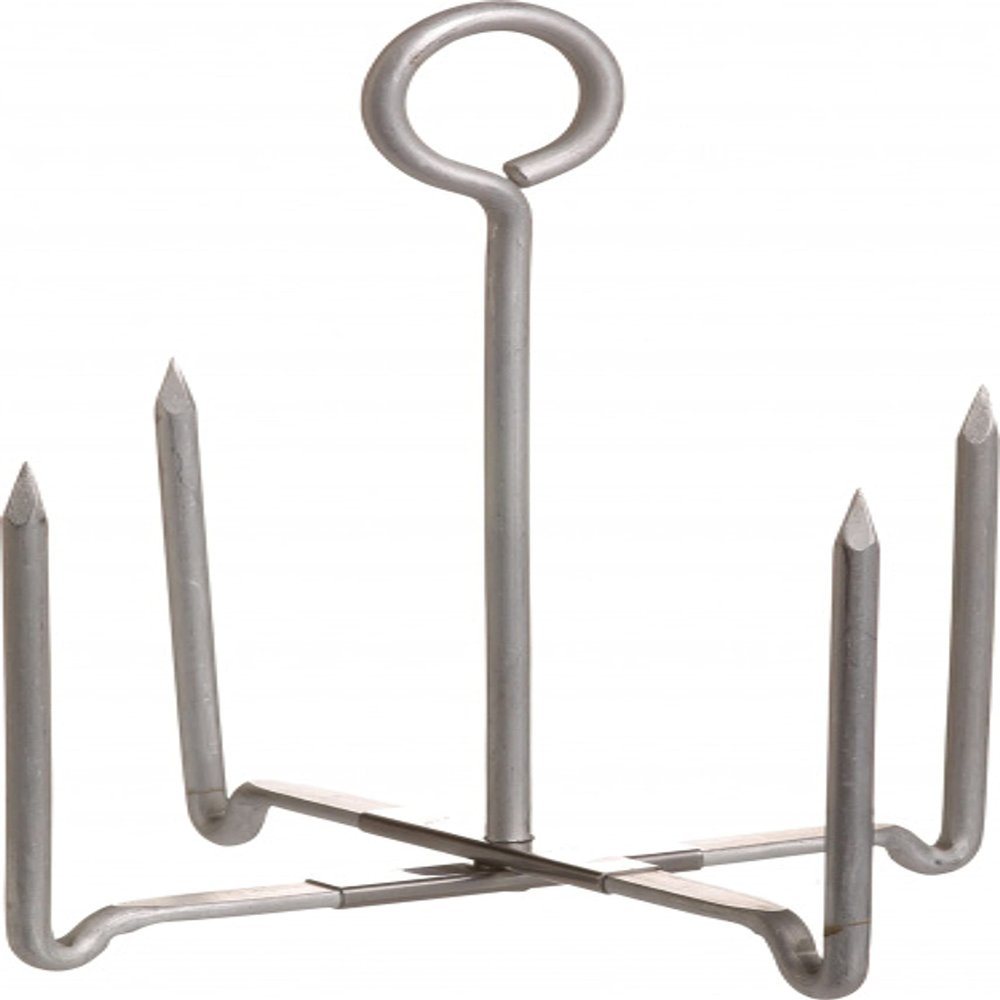 KitchenCraft Baked Potato Stand, Aluminium, 12 x 14.5 cm, Silver