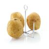 KitchenCraft Baked Potato Stand, Aluminium, 12 x 14.5 cm, Silver view 2