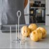 KitchenCraft Baked Potato Stand, Aluminium, 12 x 14.5 cm, Silver view 3
