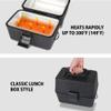 Koolatron 12V Electric Portable Lunch Box - 1.6 Qt (1.5 L) Food Warmer, Black, 6 ft (1.8m) Power Cord, Heats 300F (149C), Insulated Container for Car, SUV, Truck, Construction Worker Travel Lonchera view 4
