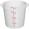 Cambro RFS4148 White Poly Round 4 Qt Storage Container view 1