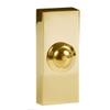 Byron 2204 Wired Doorbell Additional Chime Bell Push, Brass view 1