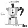Bialetti - Moka Express: Iconic Stovetop Espresso Maker, Makes Real Italian Coffee, Moka Pot 1 Cup (2 Oz - 60 Ml), Aluminium, Silver view 3