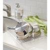 iDesign Forma BPA-Free Plastic Dish Drainer - 12" x 14.25" x 1.5", Clear view 2
