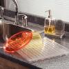 iDesign Forma BPA-Free Plastic Dish Drainer - 12" x 14.25" x 1.5", Clear view 4