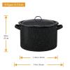 Granite Ware Enamel on Steel 12-Quart Water Bath Canner with Lid Black view 2