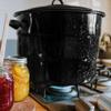 Granite Ware Canning Pot with Rack & Lid - 21 Quart Large Boiling Water Canning Set for Jar Sterilization & Pickling on Stove/Open Flame  Scratch-Resistant Porcelain Enamel & Steel Core (Black) view 4