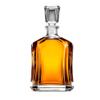 Bormioli Rocco Capitol Glass Decanter, Airtight Geometric Stopper, 23.75 oz Whiskey Decanter for Wine, Bourbon, Brandy, Liquor, Juice, Made in Italy. view 1