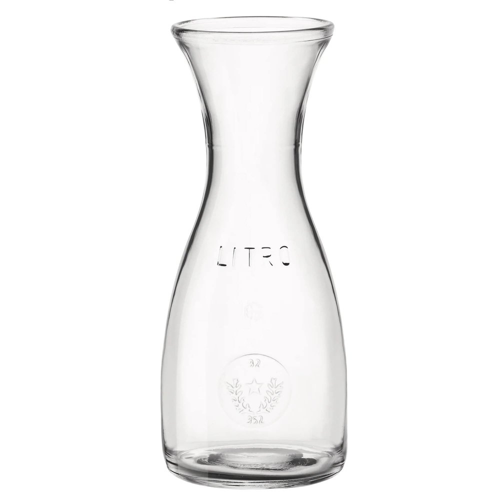 Bormioli Rocco Misura PZ Carafe, 17 oz Elegant Glass Carafe - BPA-Free with Classic Shape, Comfortable Handle for Easy Pouring - Durable Glass for Wine, Water, Coffee, Dishwasher Safe