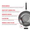 JOYCE CHEN Professional Series 14-Inch Carbon Steel Wok with Phenolic Handles view 2