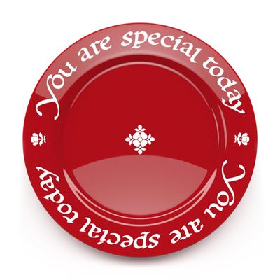 "You Are Special Today" Red Plate Original Waechtersbach Celebration Dish Iconic Gift for Birthdays, Mother's Day & Milestones German Ceramic Tradition Dishwasher Safe, Incl. Gift Box