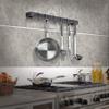 Enclume Premier 24-Inch Utensil Bar Wall Pot Rack, Hammered Steel view 2