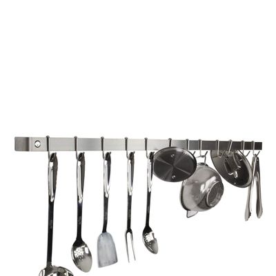Enclume Premier 48-Inch Utensil Bar Wall Pot Rack, Stainless Steel