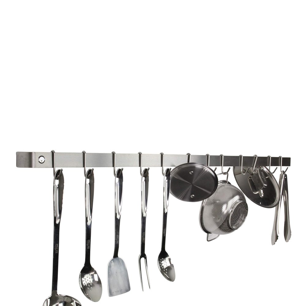 Enclume Premier 48-Inch Utensil Bar Wall Pot Rack, Stainless Steel