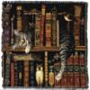 Pure Country Weavers Frederick The Literate Cat Blanket by Charles Wysocki - Gift for Cat Lovers - Tapestry Throw Woven from Cotton - Made in The USA (72x54) view 2